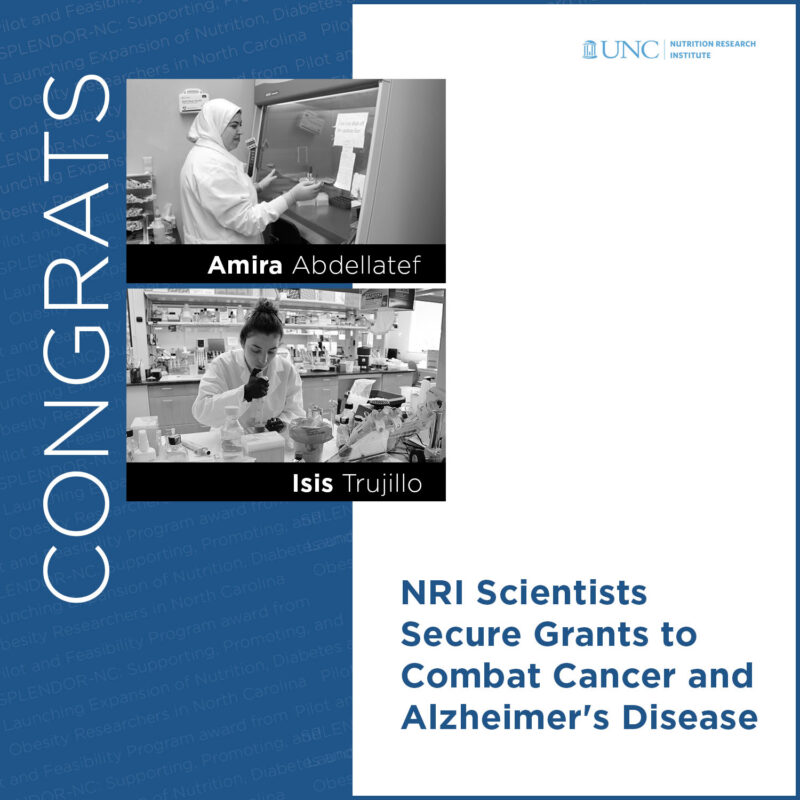 Amira Abdellatef and Isis Trujillo-Gonzalez secure grants to combat cancer and Alzheimer's Disease