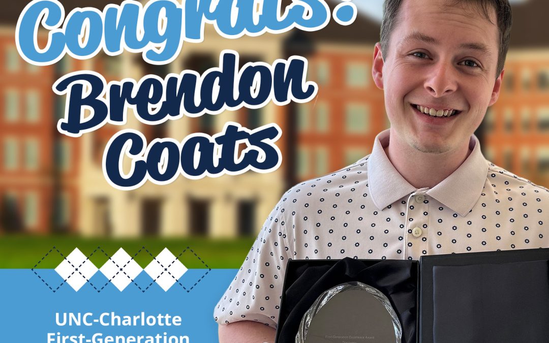 From Gap Year to Groundbreaking Research: Brendon Coats Recognized with First-Generation Student Research Award