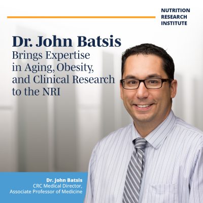 Dr. John Batsis Brings Expertise in Aging, Obesity, and Clinical Research to the NRI
