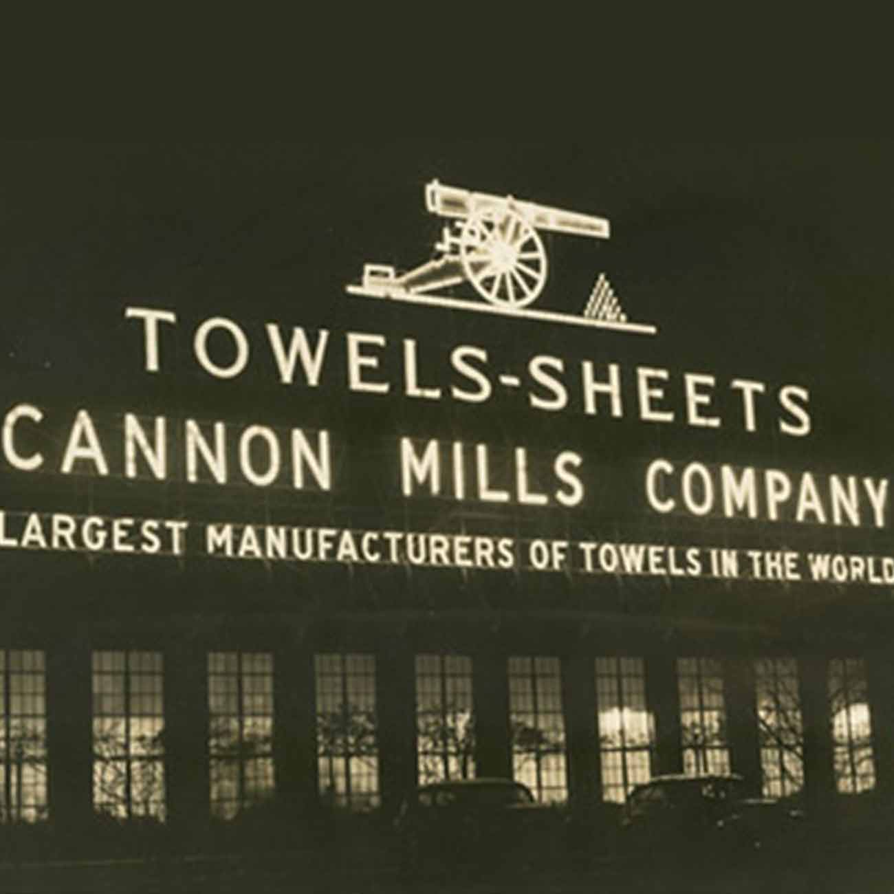 Historic Cannon Mills sign